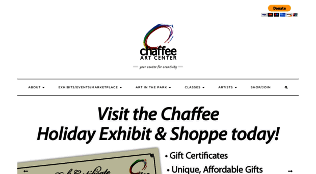 chaffeeartcenter.org