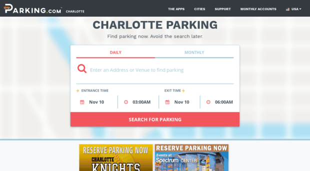 charlotteparking.spplus.com