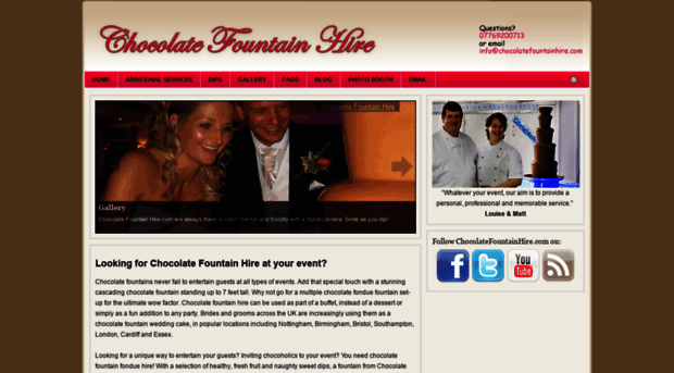 chocolatefountainhire.com