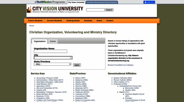 christianvolunteering.org