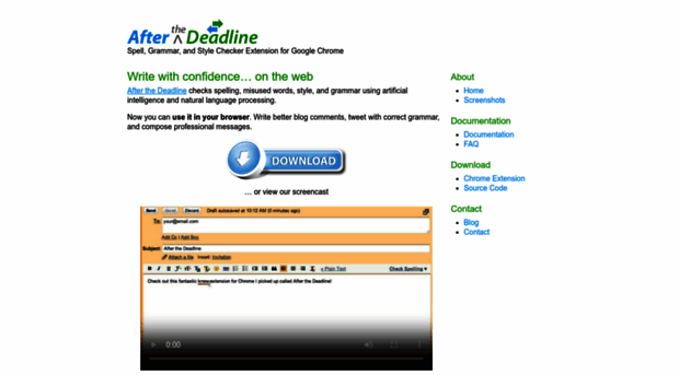 chrome.afterthedeadline.com