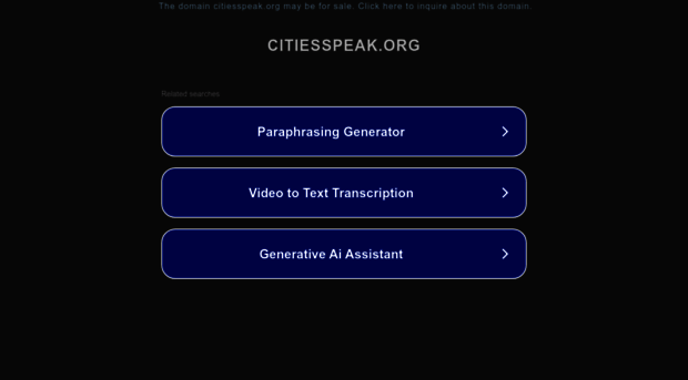 citiesspeak.org
