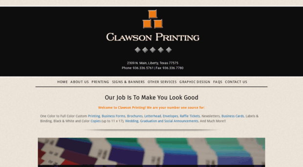 clawsonprinting.com