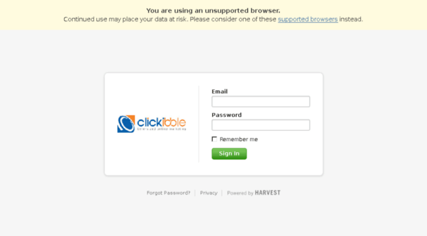 clickibble.harvestapp.com