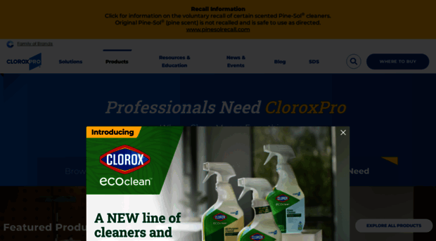 cloroxprofessional.com