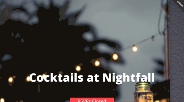 cocktailsatnightfall.splashthat.com