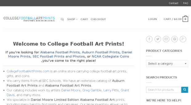 collegefootballartprints.com