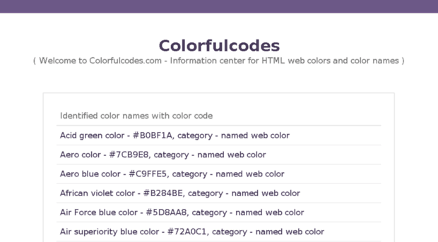 colorfulcodes.com