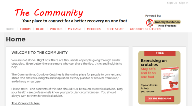 community.goodbyecrutches.com