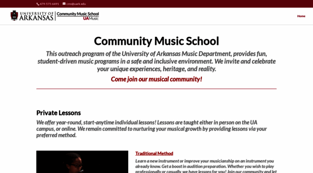 communitymusicschool.uark.edu