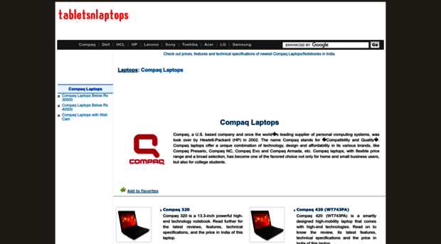 compaq.tabletsnlaptops.com