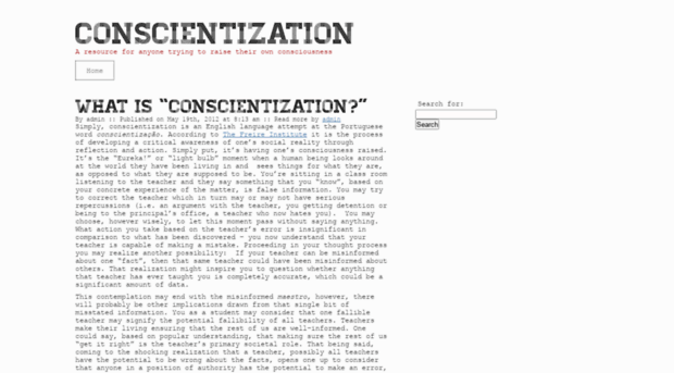 conscientization.com