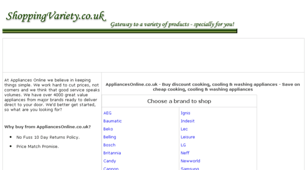 cooking-cooling-washing-appliances.shoppingvariety.co.uk