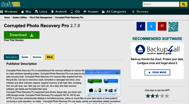 corrupted-photo-recovery-pro.soft112.com