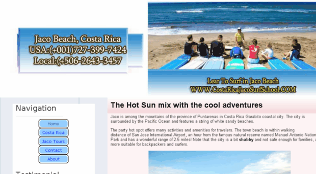 costaricajacosurfschool.com