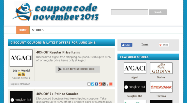 couponcodenovember2013.com