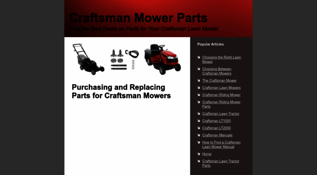 craftsmanmowerparts.com