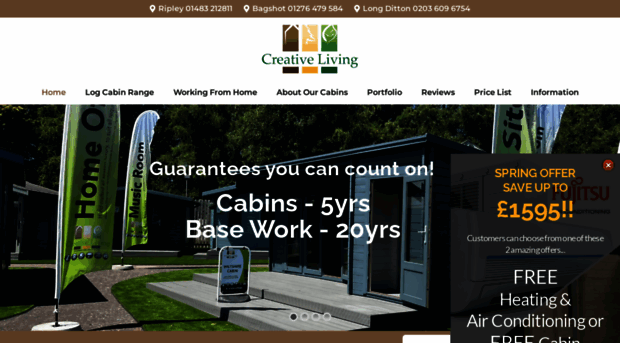 creativelivingcabins.co.uk
