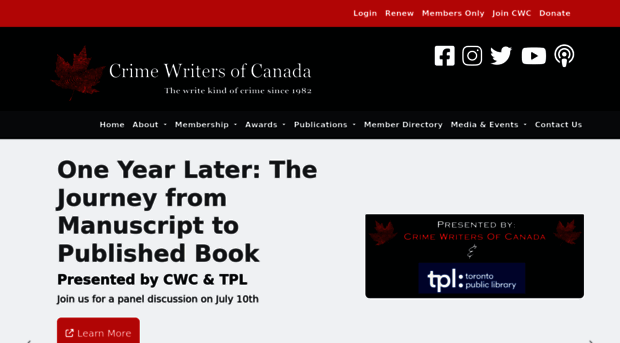 crimewriterscanada.com