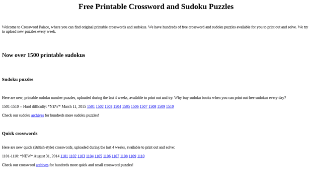 crosswordpalace.com
