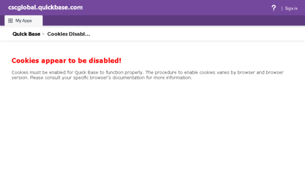 cscglobal.quickbase.com