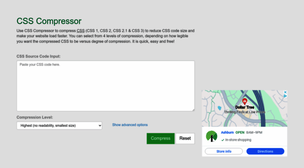 csscompressor.com