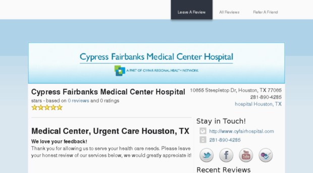 cyfairhospital.localmedicalratings.com