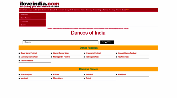 dances.iloveindia.com