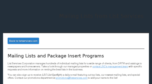datacards.listservices.com