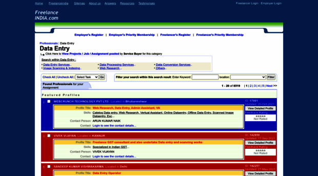 dataentry.freelanceindia.com