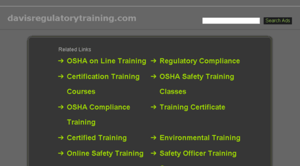 davisregulatorytraining.com