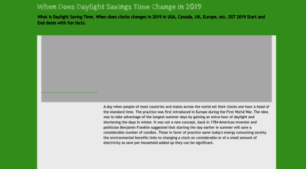 daylightsavingstimechange.org