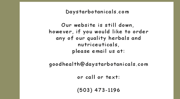 daystarbotanicals.com