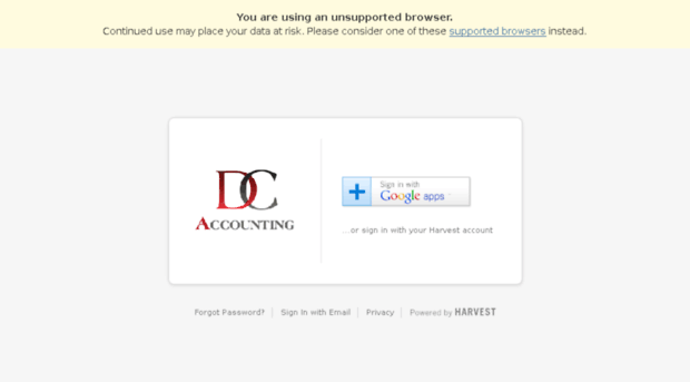 dcaccounting.harvestapp.com