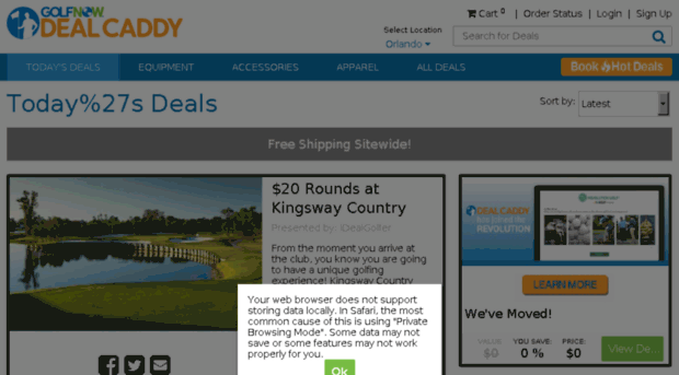 dealcaddy.golfnow.com