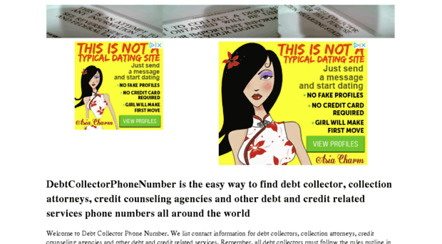 debtcollectorphonenumber.com