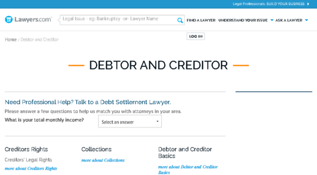 debtor-creditor.lawyers.com