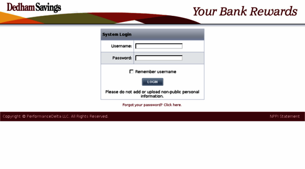 dedhamsavings.performancedelta.com