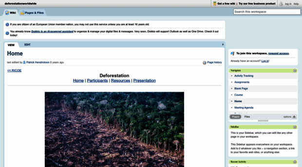deforestationworldwide.pbworks.com