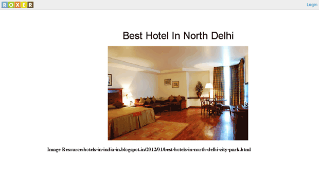 delhihotels.roxer.com