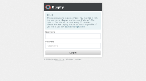 demo.bugify.com