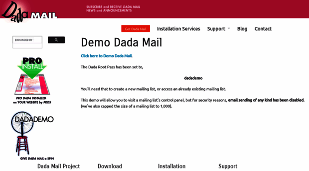 demo.dadamailproject.com