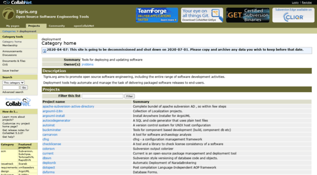 deployment.tigris.org