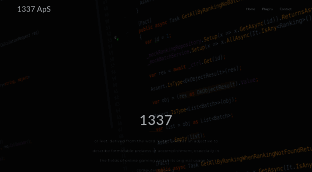 dev.1337.dk