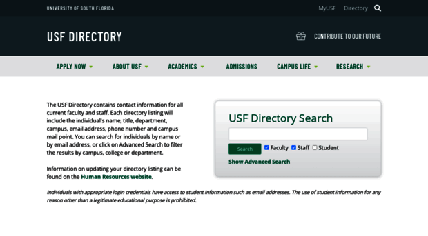 directory.usf.edu