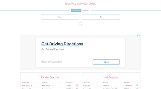 distancebetweencities.net