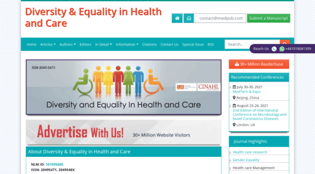 diversityhealthcare.imedpub.com