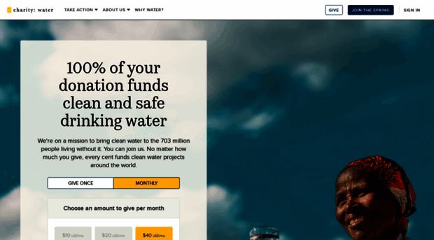 donate.charitywater.org