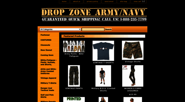 dropzonearmynavy.com