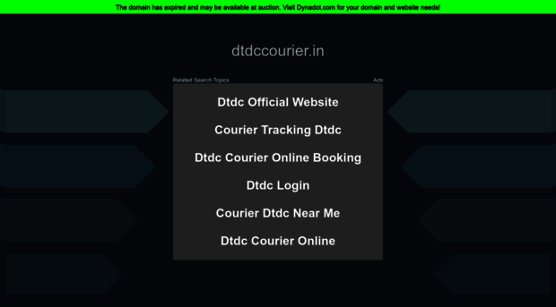 dtdccourier.in